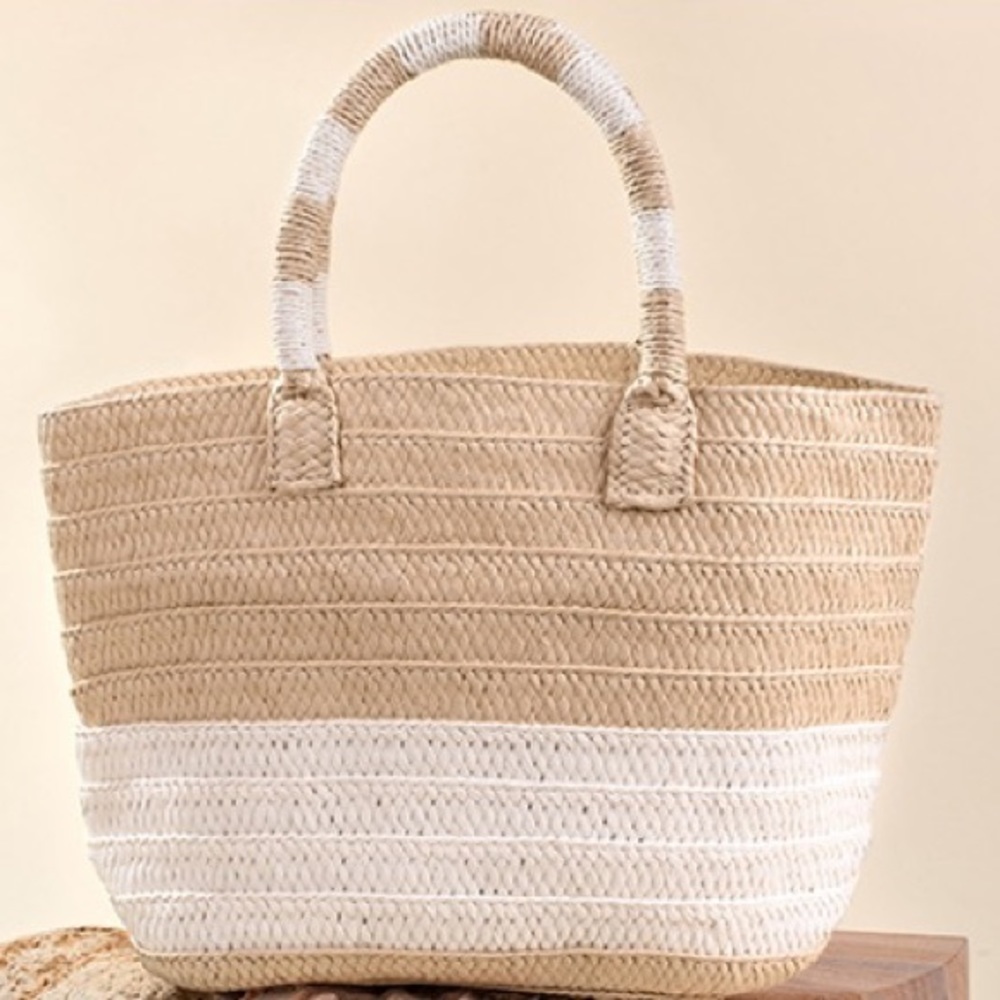 Women’s Sustainable Straw Beach Bag Tote